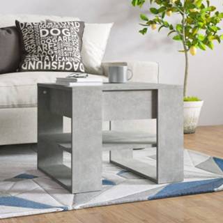 Salontafel hout active 55,5x55x45 cm bewerkt betongrijs 8720286963692