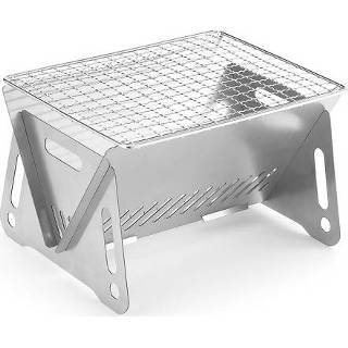 👉 Grill steel Outdoor Portable Folding Stainless Cooking Stove with Plate