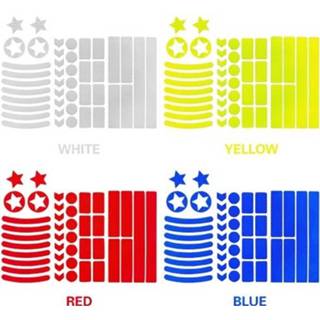 👉 Bike 42Pcs/Set Waterproof Reflective Safety Warning Stickers