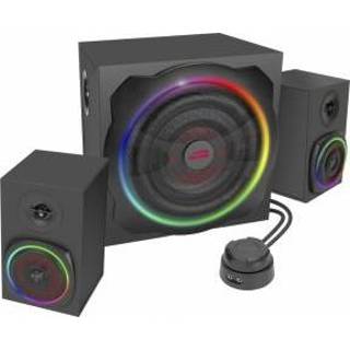 👉 Luidspreker zwart Speedlink GRAVITY RGB 2.1 Speaker Subwoofer System - Black 4027301815474