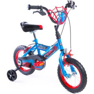 👉 Fiets groen meisjes mannen zwart rood Huffy Marvel Spider -Man 12 inch EZ- Build , Zwart/Rood