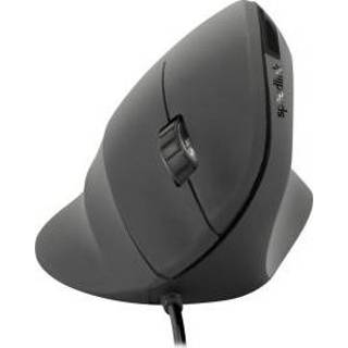 Zwart rubber Speedlink Piavo Ergonomic Vertical USB Mouse - Black 4027301839395
