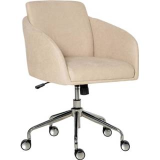 👉 Bureaustoel beige active Vinsetto ergonomisch in hoogte verstelbaar 64 x 63,5 90,8 cm 6095839644611