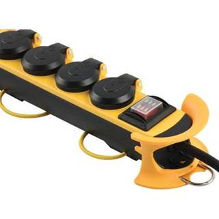 👉 Stekkerdoos active Perel - 4-Voudig IP44 Penaarde Met kabelmanagement 6095817597533