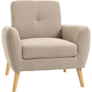 👉 Fauteuil beige active HOMdotCOM Gestoffeerde - 85 x cm 6095800078049