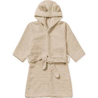 👉 Badjas biologisch katoen meisjes beige Cam Copenhagen met capuchon 5712805058913