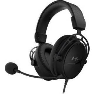 👉 Gaming headset zwart HyperX Cloud Alpha S Blackout Pro - Matte Black (PC/Mac/PS4/Xbox One/Switch/Mobile) 196188048092