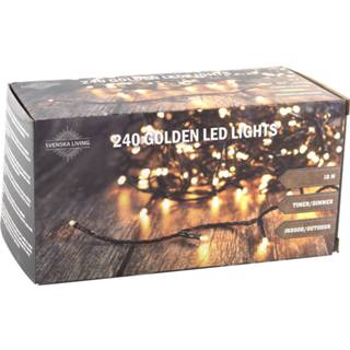 👉 Kerst verlichting goud active Kerstverlichting buiten 240 lampjes 1800 cm inclusief timer en dimmer