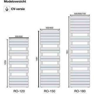 👉 Radiator wit Zehnder Roda Spa cv - 125,9x60cm 698W ral 9016 7613367625460