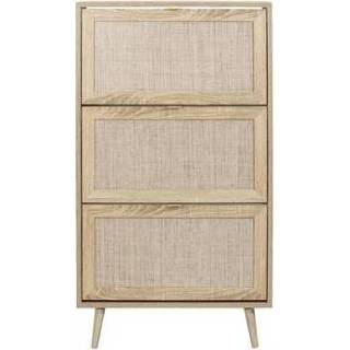 👉 Schoenenkast spaanplaat bruin Ubud - eikenkleur 125X70X24 cm Leen Bakker 4251182710706
