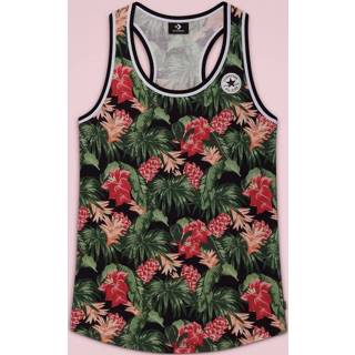 👉 Tanktop wit zwart multi unisex Selecteer Maat XS katoen Converse Lange van Chuck Taylor met graphic
