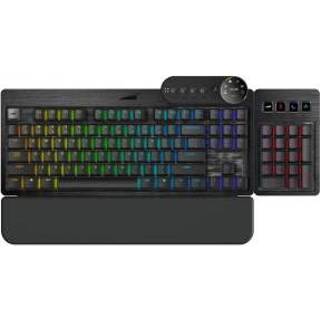 👉 Zwart rood MOUNTAIN EVEREST MAX Modulair RGB Keyboard Black, MX Red 8720254075044