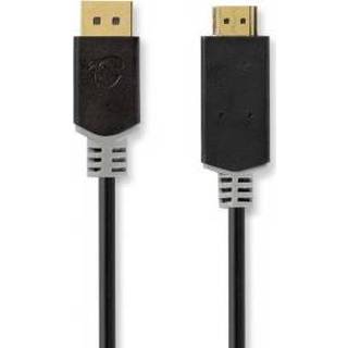 👉 DisplayPort PVC DisplayPort-Kabel | Male HDMI© Connector 4K@30Hz Verguld 3.0 m Rond 5412810335862
