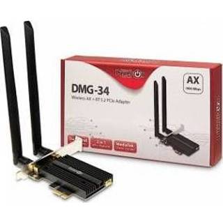 👉 Pci-e adapter Inter-Tech PowerOn DMG-34 Wi-Fi 6 PCIe interfacekaart/-adapter 4260455647762