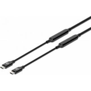 👉 Zwart mannen Manhattan 355964 USB-kabel 3 m USB 3.2 Gen 2 (3.1 2) C