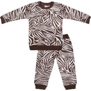 👉 Pyjama wit katoen zwart Little Indians Zebra wit/ 8720365652578