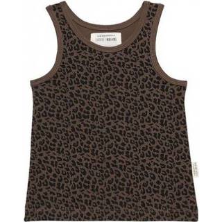 👉 Tanktop katoen bruin Little Indians Leopard junior 8720246378467