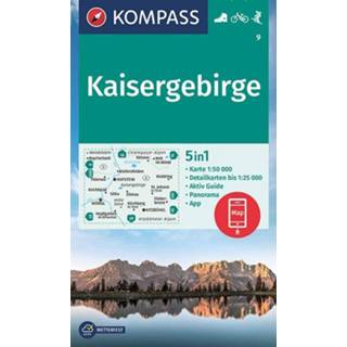 👉 Wandelkaart unisex Kompass 9 Kaisergebirge 9783991212560