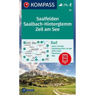 👉 Wandelkaart unisex Kompass 30 Saalfelden 9783991213871