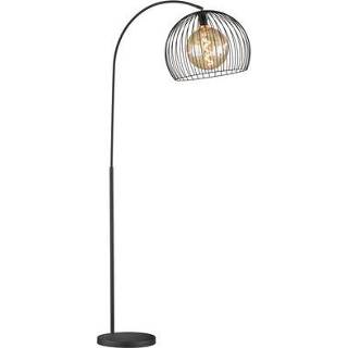 👉 Vloerlamp zwart Fischer & Honsel Draad E27 4003694403504