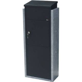 👉 Blauwe zwart staal VASP pakketbrievenbus Toirno Big Belgische hardsteen 5420024207196