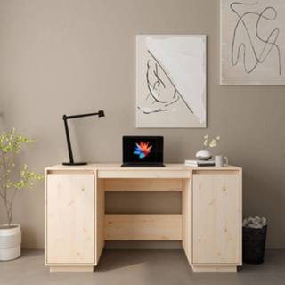 👉 Bureau grenenhout active 140x50x75 cm massief 8720286923054