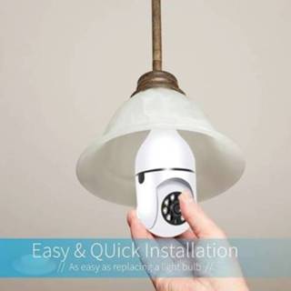👉 Bewakingscamera WiFi 360 Panoramic Bulb Camera 1080P Security with 2.4GHz Degree viewing Wireless Home Surveillance Night Vision Two Way Audio Smart Motion Detection