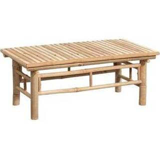 👉 Loungetafel Tarifa bamboe - naturel - 90x50x35 cm - Leen Bakker