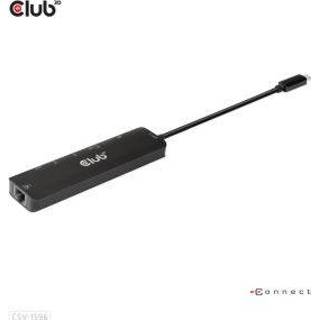 👉 CLUB3D USB Gen1 Type-C, 6-in-1 Hub with HDMI 8K30Hz, 2xUSB Type-A, RJ45 and Data P 8719214472344