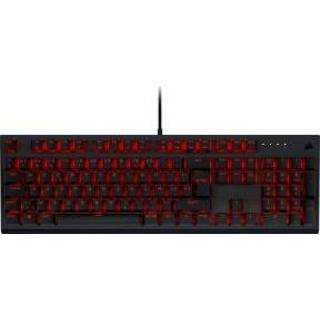 👉 Gaming keyboard rood zwart Corsair K60 Pro Mechanical - BE Azerty Backlit Red LED Cherry Viola Black 840006626282