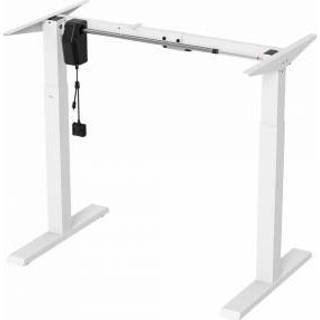 👉 Wit Deltaco Office Electric Table Frame, 730 - 1230 mm, low noise level White 7333048052407