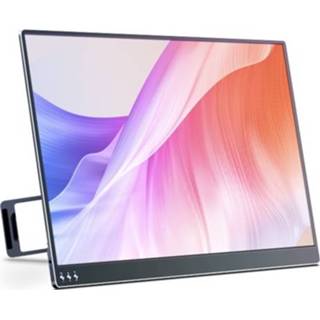 👉 Monitor zwart 13.3 inch Portable OLED Screen 1920*1080 Resolution with Integrated Foldable Bracket Wide Compatibility Black UK Plug