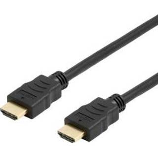 HDMI cable zwart Deltaco Office High-Speed Cable, 2m, 4K UHD - Black 7333048043382