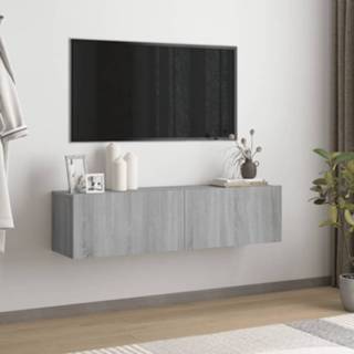 👉 Grijs hout eiken active Tv-wandmeubel 120x30x30 cm bewerkt sonoma 8720286931653