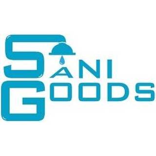 👉 Douchegoot flens zwart mat SaniGoods Black met 100cm 7434214796702
