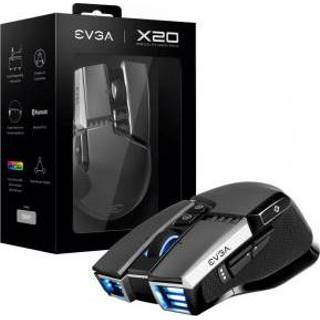 👉 EVGA X20 muis Rechtshandig RF Wireless+Bluetooth+USB Type-A Optisch 16000 DPI 4250812439369