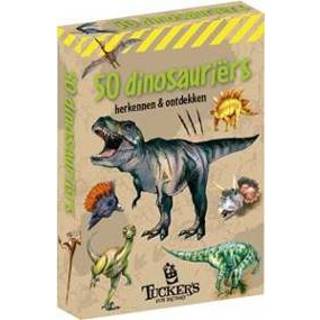 👉 Kaartspel stuks gezelschaps kaartspellen Tucker's Fun Factory - 50 dinosauriërs herkennen & ontdekken 8719689883089