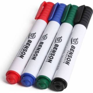 👉 Whiteboard marker multicolor Benson Markers - 2 2.5 mm 4 delig 8720195793243