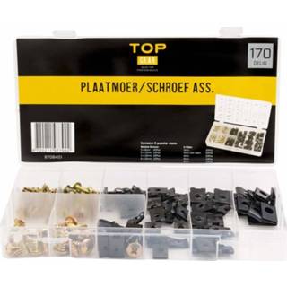 👉 Assortimentsbox Topgear Plaatmoer/Schroef - 170 delig 8720211977992
