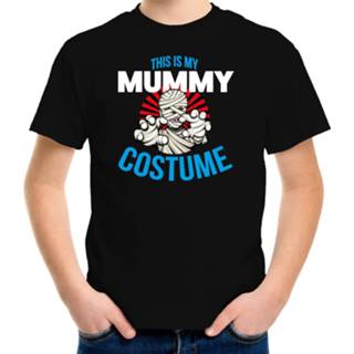 Shirt active kinderen zwart Mummy costume halloween verkleed t-shirt voor