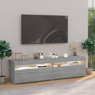 👉 Active Tv-meubelen met LED-verlichting 2 st 75x35x40 cm bruineiken 8720286931936