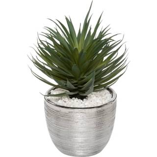 👉 Kunst plant keramische active Atmosphera kunstplant in pot 27 cm