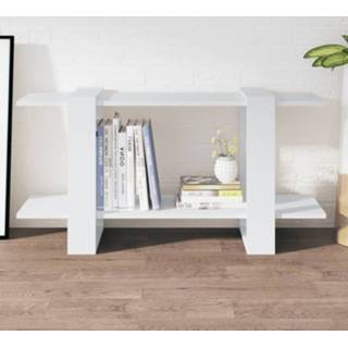 Boekenkast wit hout active 100x30x51 cm bewerkt 8720286842669