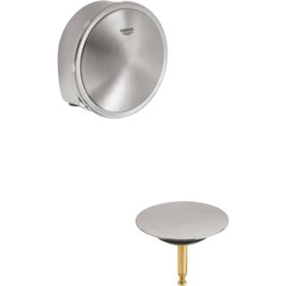 👉 RVS look Badafvoercombinatie Grohe Others Supersteel (excl. inbouwdeel) 4005176467776