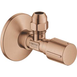 👉 Hoekstopkraan brons Grohe Angle Valves Warm Sunset Geborsteld 4005176468070