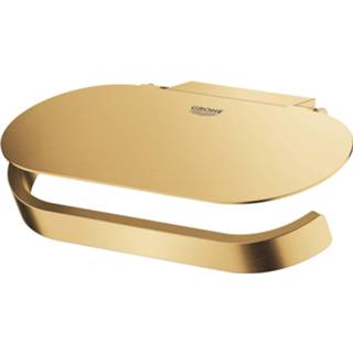 👉 Toiletrolhouder goud Grohe Selection Met Deksel Cool Sunrise Geborsteld 4005176578465