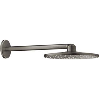 👉 Regendouche graphite donker grijs Regendoucheset Grohe Rainshower SmartActive 31 cm met Wandarm Hard Geborsteld 4005176557101