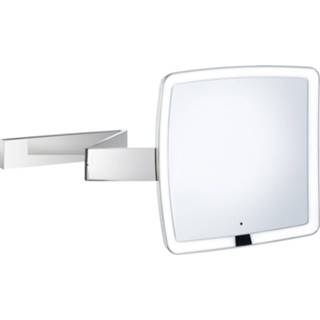 👉 Spiegel chroom Uitschuifbare Scheer/Make-up LED Smedbo Outline 20x20 cm 7391447091045