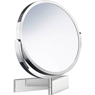 👉 Ronde make-up spiegel chroom wit Smedbo Outline 26x17cm 7391447087789