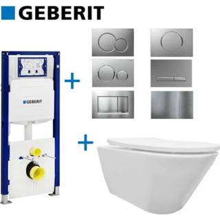 👉 Toiletset wit Mat Geberit UP320 set10 Wiesbaden Stereo met Sigma Drukplaat 8719304278603
